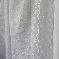 130cm Width x 95cm Length Leaf Branch Embroidery Organza Lace Fabric