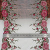2 Yards of  Classical Vintage Rose Peony Floral Embroidery Lace Fabric Trim