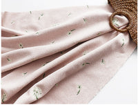 150cm Width x 95cm Length Premium Floral Embroidery Autumn and Winter Soft Woolen Coat Fabric