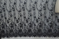 1.5m x 3m Butterfly Floral Embroidery Lace Fabric Panel
