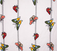 150cm Width x 95cm Length Premium Colorful Butterfly Embroidery Lace Fabric