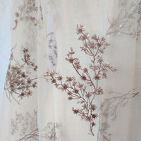 130cm Width x 95cm Length Premium Sequined Floral Branch Embroidery Lace Fabric