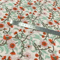 145cm Width x 95cm Length Premium Spring and Sumer Vine Floral Print Cotton Fabric