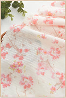 108cm Width x 95cm Length Premium Floral Jacquard and Print Strip Cotton Fabric