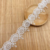 18 Yards x 3.2cm Width Polyester Floral Embroidery Sewing Lace Ribbon