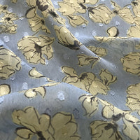 148cm Width x 95cm Length Abstract Poppy Flowers Floral Print Fabric