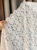 幅155cm x 長さ150cm 中空まつげ花刺繍ケミカルレース生地