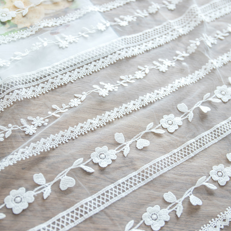 幅130cm×長さ100cm 立体花刺繍レース生地 – iriz Lace