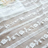 130cm Width x 100cm Length 3D Floral Embroidery Lace Fabric