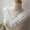 10cm Width x 290cm Length Premium 3-layer Floral Embroidery Lolita Frill Lace Fabric