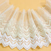 3 Yards of 4 inches Width Soft Embroidery Frill Tulle Lace Trim