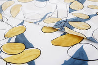 140cm Width x 95cm Length Watercolor Art Style Botanical branch flower  Pattern Print Cotton Fabric