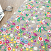 130cm Width x 95cm Length Premium Pastoral Colorful Flower Embroidery Lace Fabric