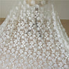 130cm Width x 90cm Length Premium Floral Embroidery Wedding Lace Fabric