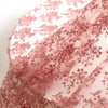 140cm Width Floral Embroidery Tulle Lace Fabric by the Yard
