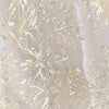 130cm Width x 95cm Length Premium Sequined Peony Floral Embroidery Lace Fabric