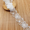 4.5 Yards x 3.2cm Width Retro Heart Shape Rose Floral Lace Ribbon