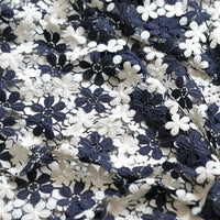 130cm Width x 95cm Length Vintage Hollow-out Contrast Color Floral Lace Fabric