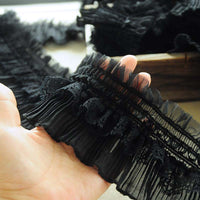 2 Yards of 9cm Width Premium Lolita Lace Floral Emboridery Lace Ruffled Lace Frill Lace