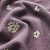 150cm Width x 95cm Length Premium Floral Embroidery Autumn and Winter Soft Woolen Coat Fabric