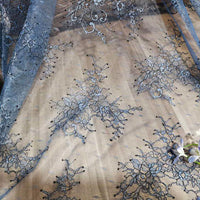 150cm Width x 95cm Length Classical Pattern Floral Embroidery Lace Fabric