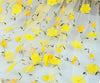 130cm幅のヤードによる黄色い3D花のシフォンの刺繍のレースの生地