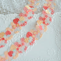 3 Yards x 3.5cm Premium Stawberry Lace Ribbon Tape