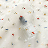 150cm Width x 95cm Length Organza Colorful Cherry Embroidery Lace Fabric