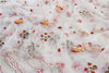 130cm Width Strawberry and Flower and Birthday Cake and Bowtie Embroidery Lace Fabric by the Yard