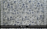 145cm Width x 95cm Length Premium Lily Flower Print Organza Fabric