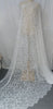 150cm Width Premium Hollow-out Abstract Floral Embroidery Eyelash Lace Fabric
