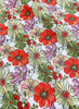 145cm Width x 90cm Length Colorful Daisy Flower Print Pattern Cotton Fabric