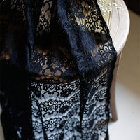 150cm Width Hollow-out Floral Embroidery Lace Fabric by the Yard