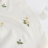150cm Width x 95cm Length Camellia Floral Embridery Chiffon Lace Fabric
