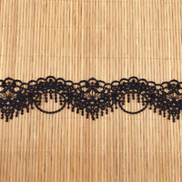 18 Yards x 4.5cm Width Eyelet Floral Embroidery Polyester Thread Tassel-like Lace Ribbon Lace Tape