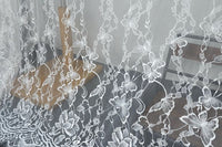 1.5m x 3m Butterfly Floral Embroidery Lace Fabric Panel
