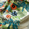 150cm Width Vintage Multi-colorful Floral Jacquard Embroidery Tulle Lace Fabric by the Yard