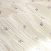 幅140cm×長さ95cm 紫の花フリルコットン生地