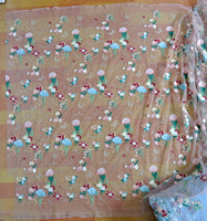 130 cm 幅プレミアム Exquisive 花刺繍レース生地ヤード