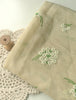 145cm Width x 95cm Length Flower Cluster Embroidery  Cotton Silk Fabric