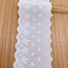 14 Yards x 10cm Width Eyelet Floral Embroidery Cotton Lace Trim Lace Tape