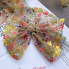 2 Yards x 21cm Width Colorful Botanical Branch Floral Embroidery Lace Trim