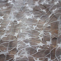 150cm Width x 90cm Length Stars Embroidery Lace Fabric