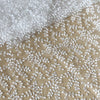 130cm Width x 95cm Length Leaf Branch Embroidery Organza Lace Fabric