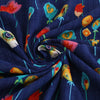 130cm Width x 95cm Length Premium Colorful Floral Print Cotton Fabric