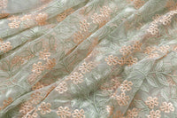 59 inches Width Premium Floral Embroidery Lace Fabric by The Yard
