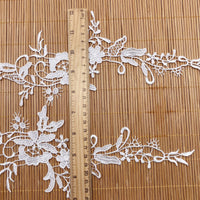5 pairs Vivid  Floral Embroidery Water Soluble Chemical Lace Applique Lace Motif
