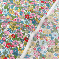 145cm Width x 95cm Length Premium Colorful Cluster Floral Print Cotton Fabric