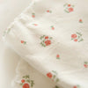 150cm Width Rose Floral Print with 3D Leaf Cotton Fabric by the Yard