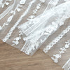 130cm Width x 100cm Length 3D Floral Embroidery Lace Fabric